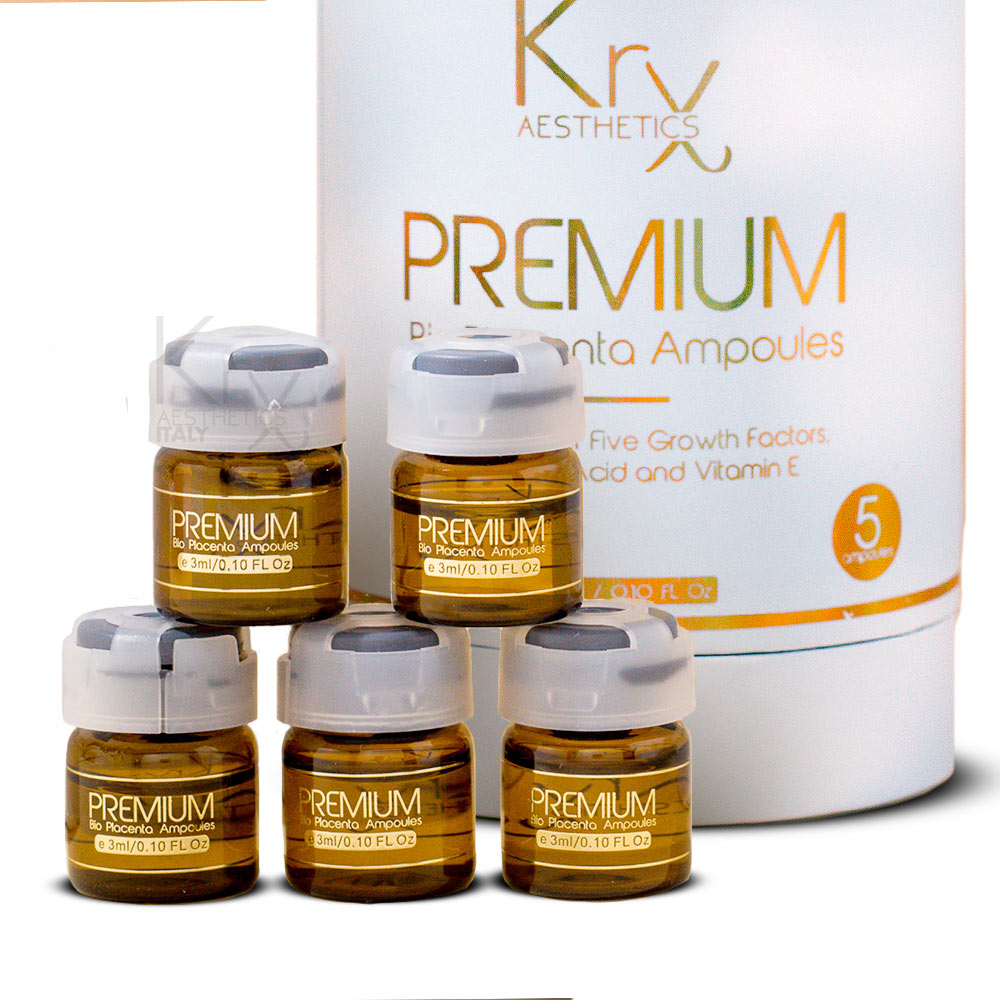 PREMIUM BIOPLACENTA AMPOULE, 5 ампул по 3 мл - KRX Aesthetics