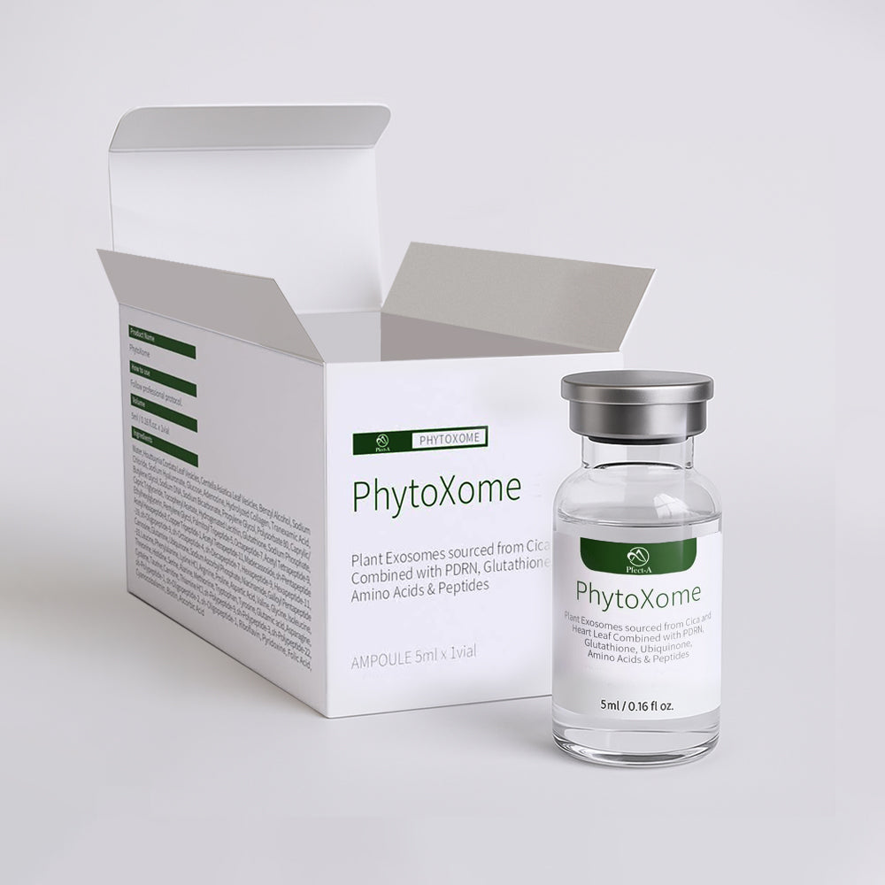 PHYTOXOME. Augalinės kilmės egzosomos + PDRN, GLUTATIONAS, UBICHINONAS, AMINORŪGŠTYS, PEPTIDAI, 5 ml buteliukas